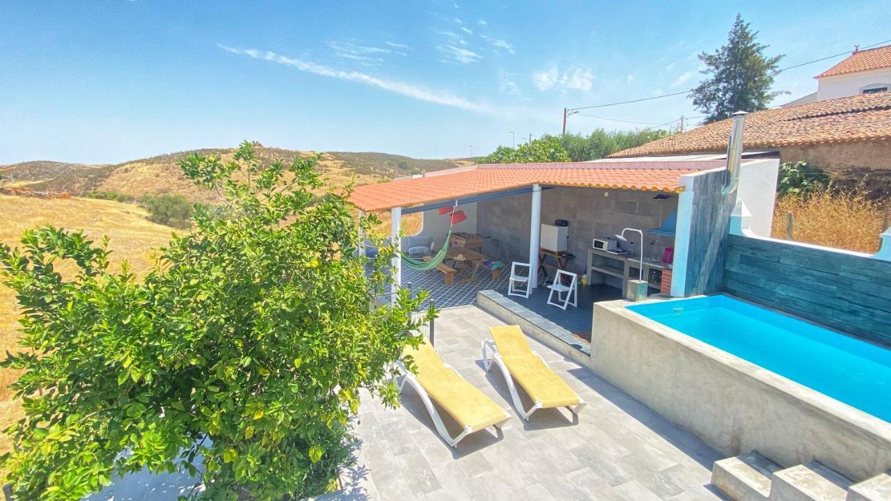 Casa Dos Chocalhos-Piscina-Perto Praia Fluvial-Vista Incrivel E Sossego Mértola Exteriör bild